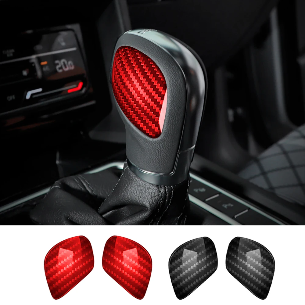 

Car Styling For VW Golf 7 7.5 MK7 Real Carbon Fiber Gear Shift Knob Sticker Cover Carbon Fiber Shift Head Sticker Accessories