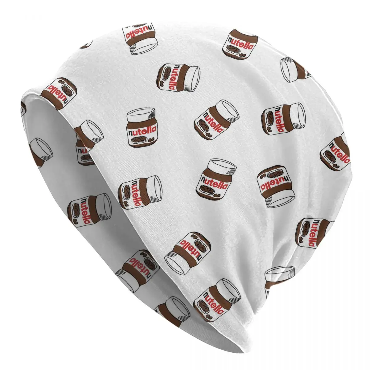 

Шапка-бини с героями мультфильмов Nutella, Шапка-бини, шапка для любителей, Готическая уличная шапка унисекс, теплая шапка двойного назначения, вязаные шапки