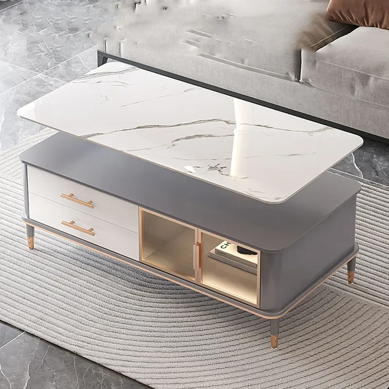 Бытовой журнальный столик со стеклянной дверью для квартиры шкафа ящика ручки