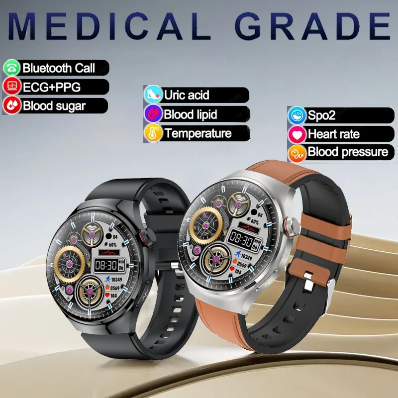 Смарт-часы с Bluetooth-вызовом новинка 2024 медицинский класс липиды в крови мочевая