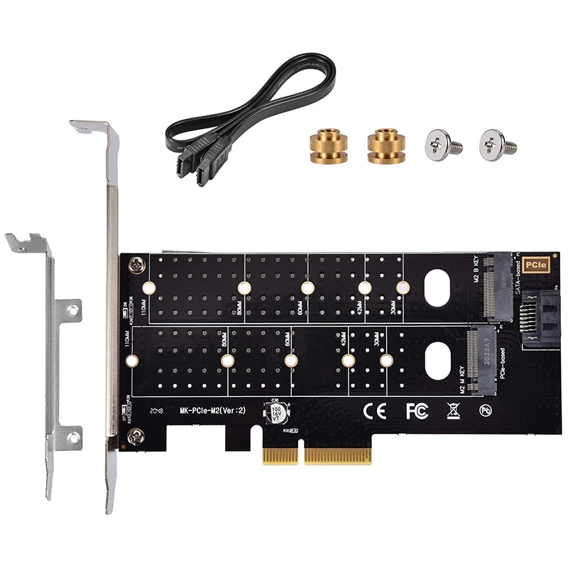 

M.2 NVME & M.2 NGFF To Pcie 3.0 X4 Adapter, M.2 NVME & M.2 NGFF SSD To PCI-E 3.0 X 4 Host Controller Expansion Card