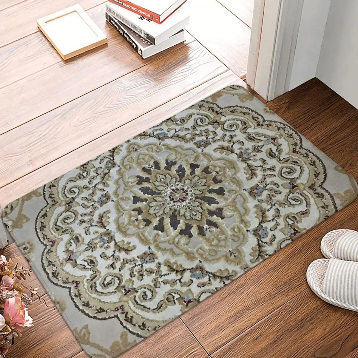 

Восточный коврик, коврик для спальни, античный Восточный Подарочный Придверный коврик, ковер для гостиной, уличный коврик, украшение для до...