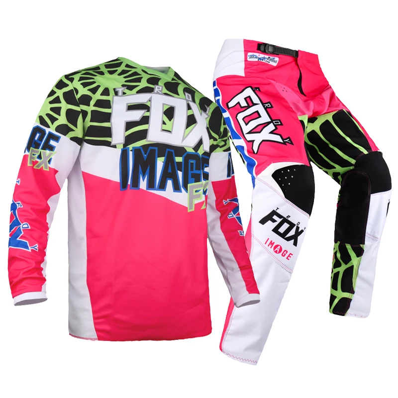 Комплект экипировки для мотокросса Free Shipping 180 Jersey Pant: костюм для взрослых на мотоцикле Dirt Bike Offroad BMX ATV Cycling Suit Adult Racewear DH UTV on.