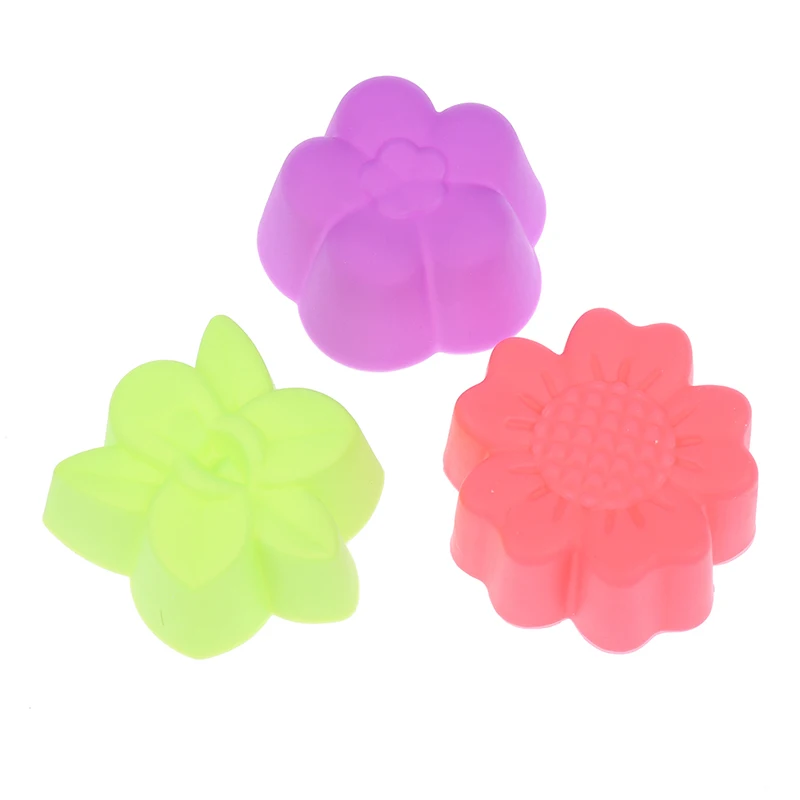 

12pcs/Lot Food Grade Muffin Cups Silicone Mini Cupcake Liners Cake Tools Silicone Cake Mold Cupcake Muffin Cups
