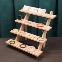 multi layer wooden jewelry display stand rack log ring display rack earring display rack earrings bracelets display shelves