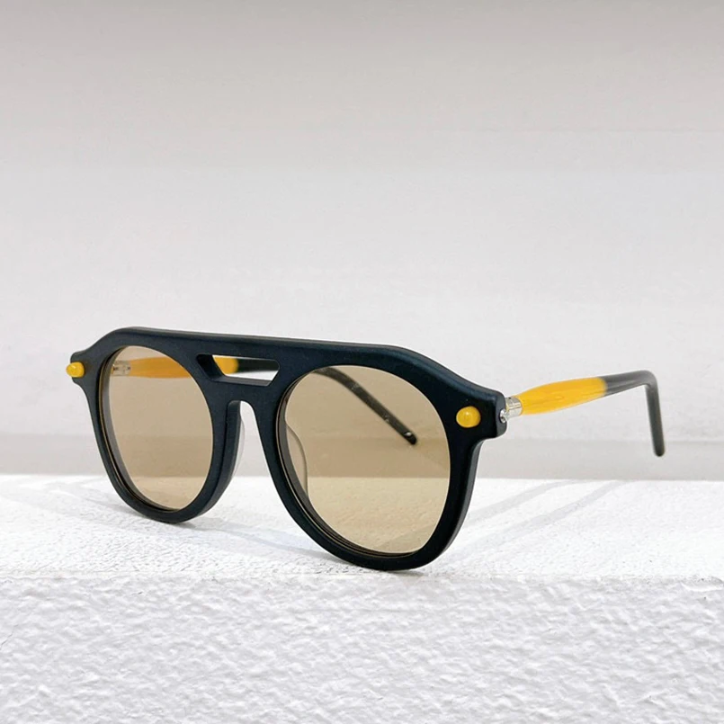 

Kubo P11 Round Sunglasses 077S Men Women Classic German Eyeglasses Top Quality Handmade Glasses Premium Prescription Eyewear