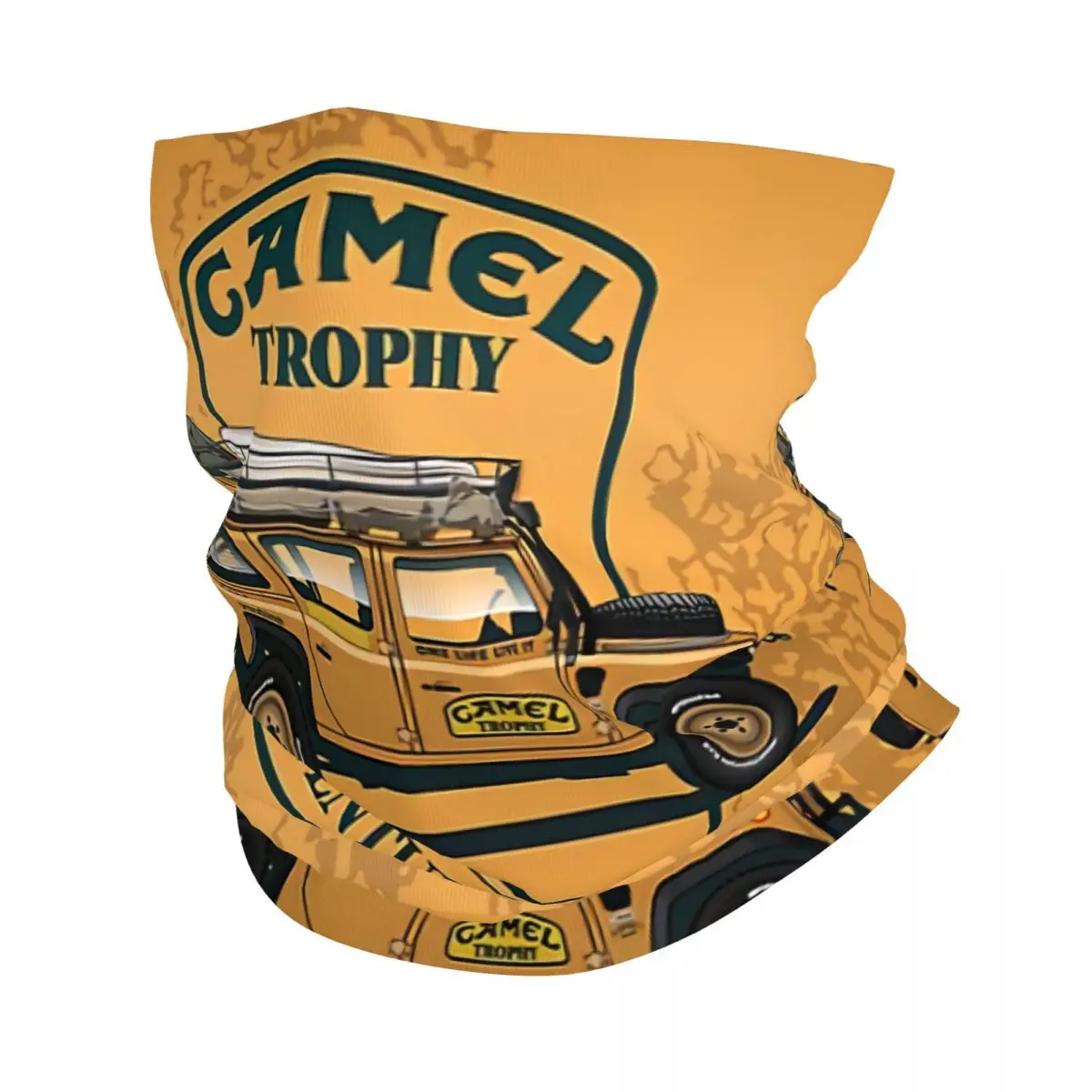 

Camel Trophy Bandana Neck Warmer Women Men Winter Ski Tube Scarf Gaiter Face Cover