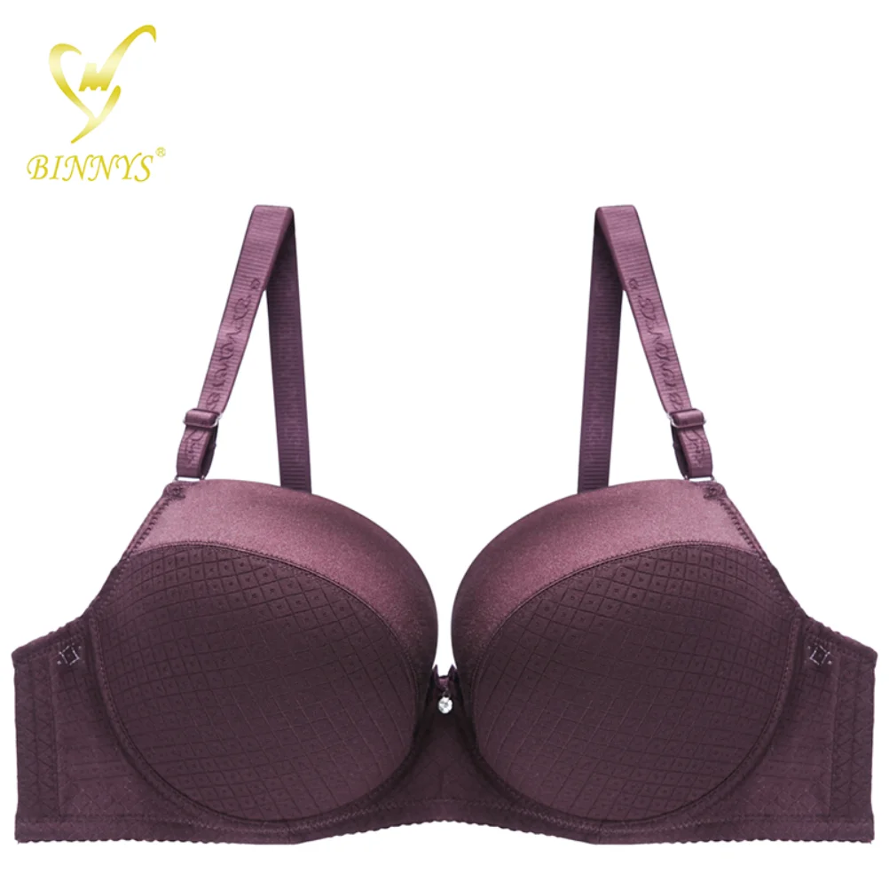 

BINNYS женский бюстгальтер с чашкой D, сексуальное нейлоновое нижнее белье высокого качества, женский бюстгальтер большого размера с косточка...