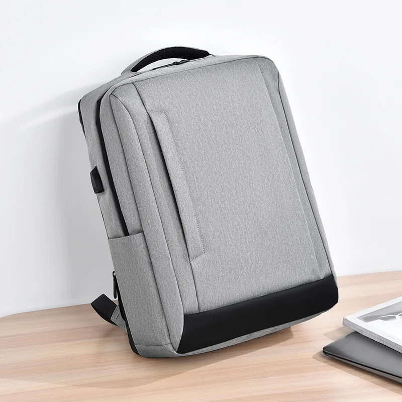 

Мужской водонепроницаемый рюкзак для ноутбука из ткани Оксфорд, деловой дорожный ранец с USB-зарядкой, сумка для компьютера, водонепроницаемая сумка