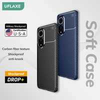 uflaxe original shockproof soft silicone case for huawei nova 9 pro nova 9 se carbon fiber back cover casing