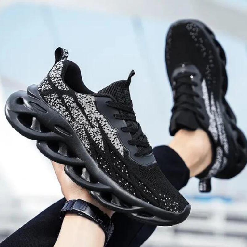 Легкие мужские модные спортивные туфли дышащие удобные кроссовки для бега