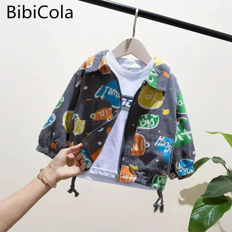 

Модная однобортная куртка для маленьких мальчиков Новинка 2022 года; Сезон весна-осень; От 1 до 5 лет в Корейском стиле верхняя одежда для мален...