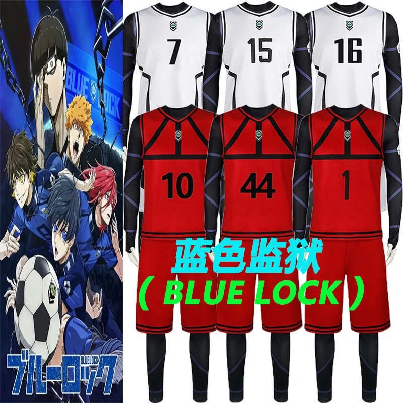 

Костюм для косплея Reo Mikage Isagi Yoichi с аниме Blue Lock, трикотажный комбинезон для мужчин и женщин, одежда для косплея