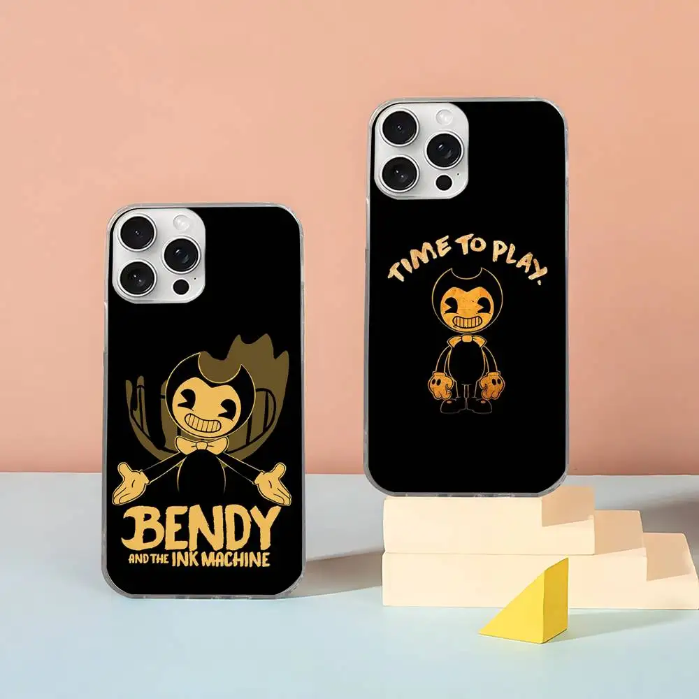 Фото Классический чехол для телефона B-Bendy And The I-Ink M-Machine для iPhone 17 16 15 14 13 12 11 Plus Pro Max, сатиновый, глянцевый №4