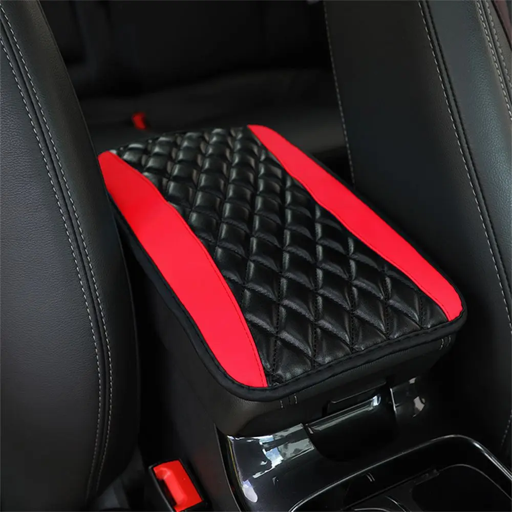 

Car Universal Armrest Pad Cover Nonslip Soft Fiber Armrests Storage Box Mats Center Console Box Leather Pad Protector Accessorie