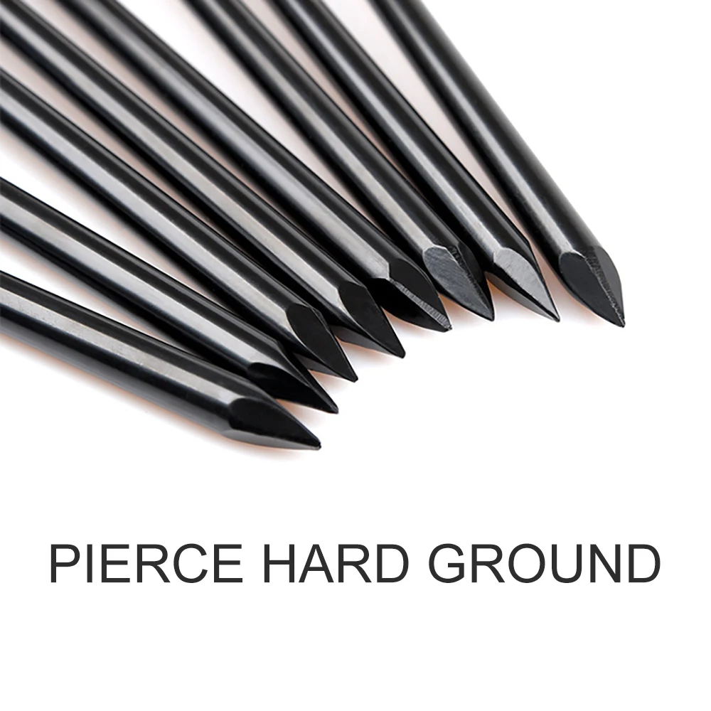 (8 шт./лот) 20/25/30/40 см сверхпрочные стойки для палатки кемпинга кованые стальные