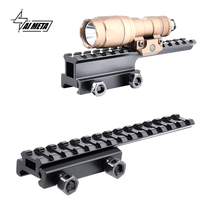 

Metal 20mm Picatinny Rail Tactical Scope Base T1 T2 RMR M300 M600 PEQ-15 DBAL-A2 Airsoft Hunting Weapon Sight Rail Base