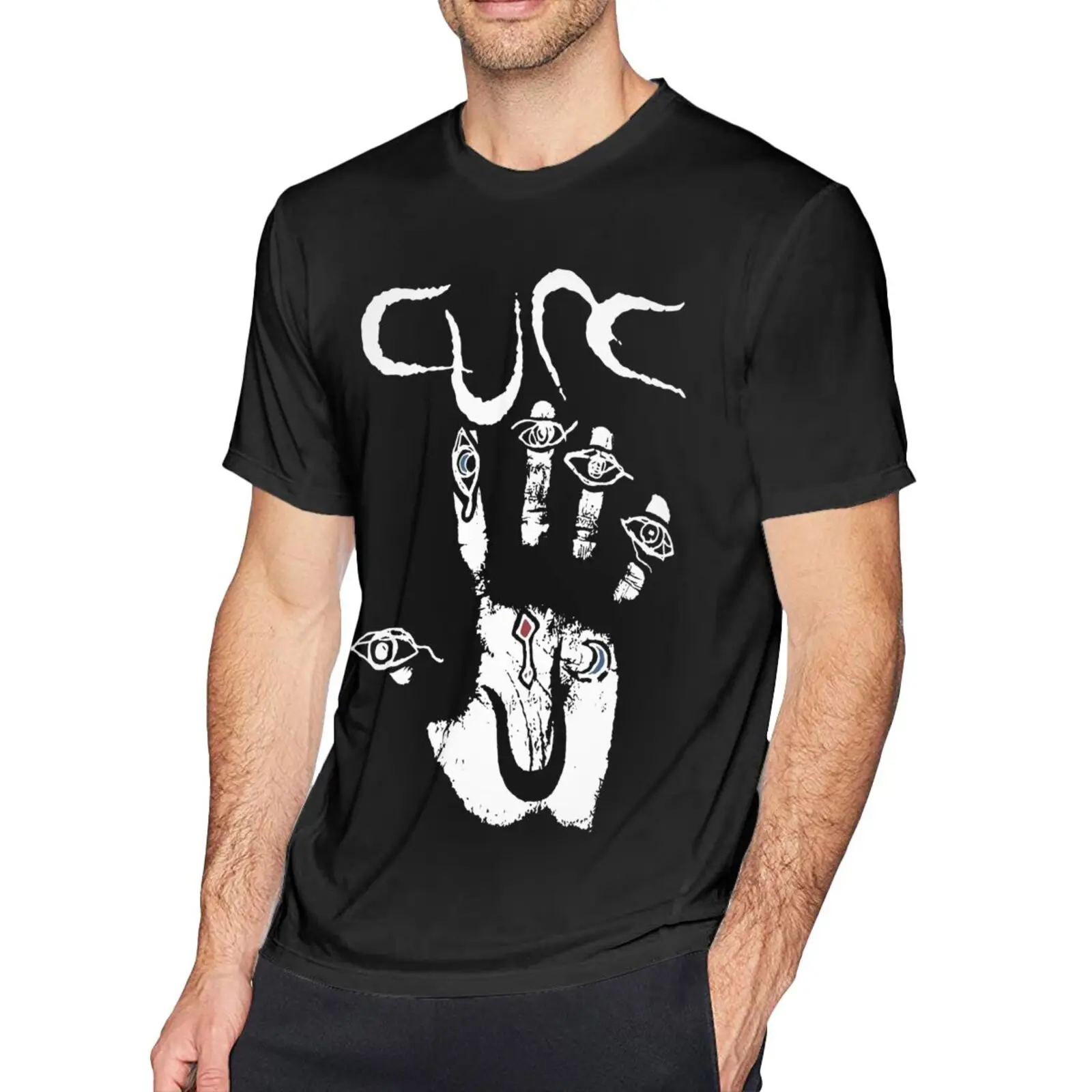 

Мужская футболка The Cure Wish Tour концертная группа Женская футболка с коротким рукавом Топ Мужская футболка винтажная Мужская хлопковая футбол...