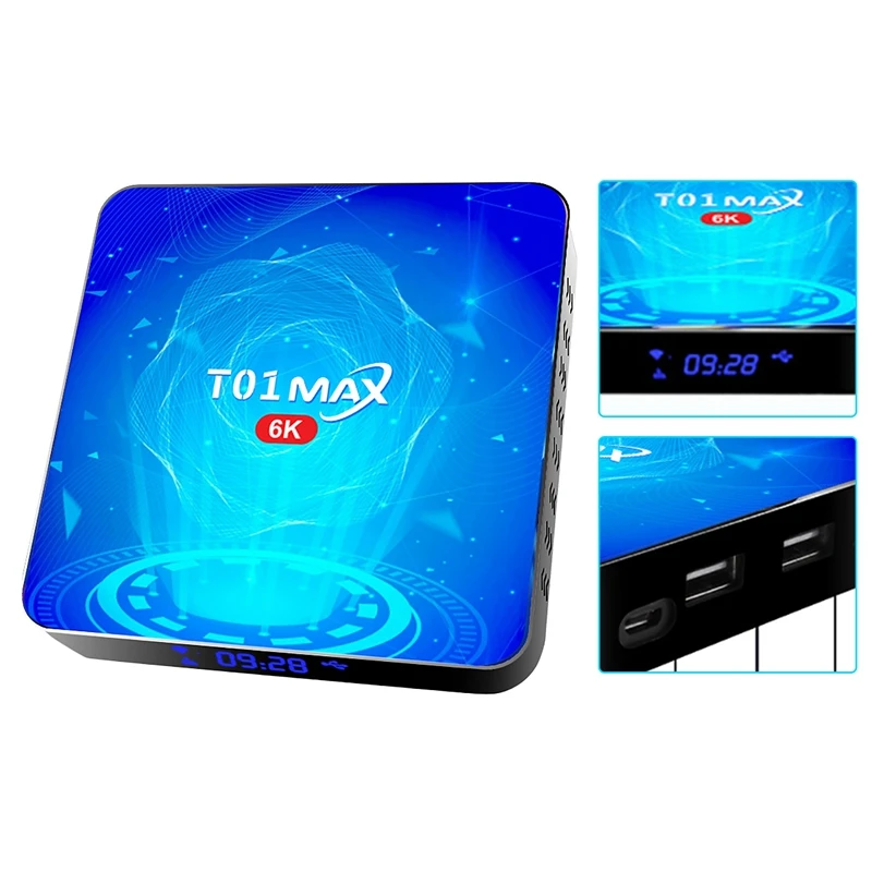 

T01 MAX Smart TV Box H616 Dual Wifi Android 10.0 Network Player Set-Top Box TV Box 6K HD Player