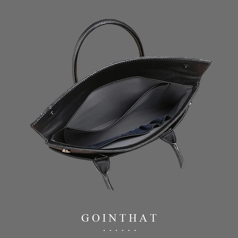 Genuine Leather Man Handbag Briefcase Large Capacity Business Laptop Sleeve Shoulder Messenger A4 Document Bag Casual Vintage