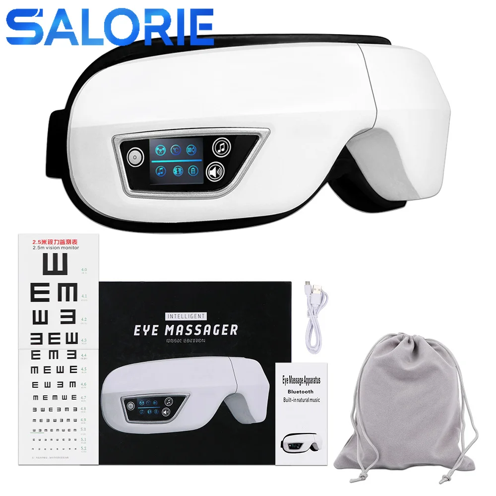 

Smart Eye Massagers Heated Vibrators Bluetooth Music Pressotherapy Airbags Electric Heating Acupressure Hot Compresses Relax