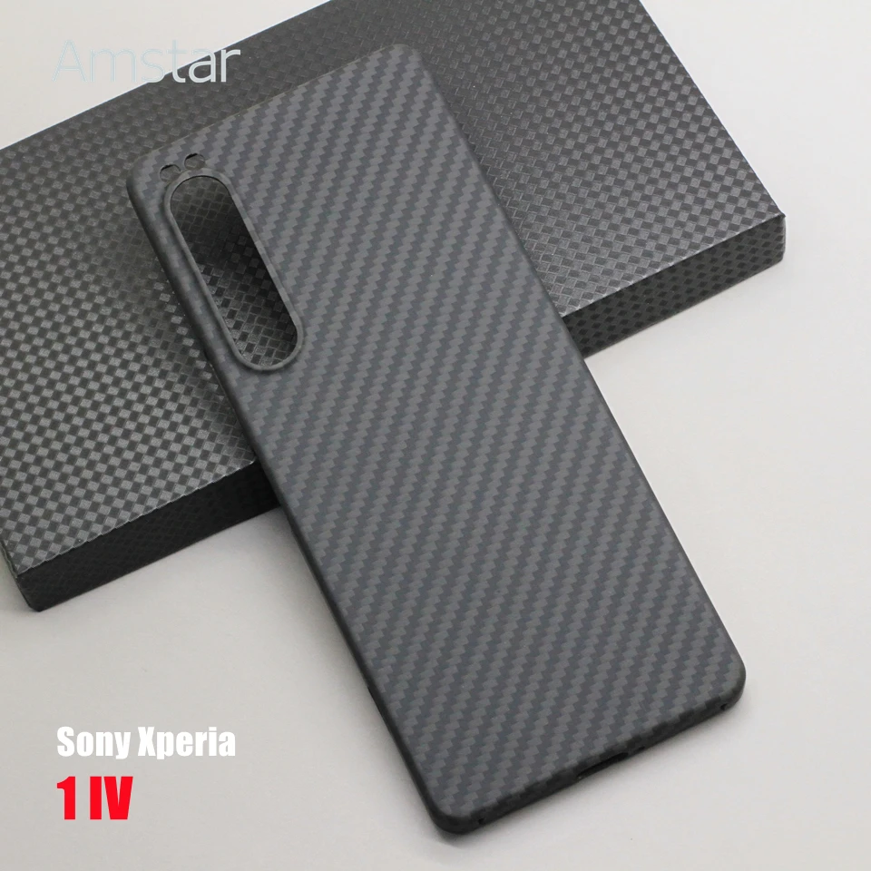 Защитный чехол Amstar из настоящего углеродного волокна для Sony Xperia 1 IV Pro-i III 5 II 10