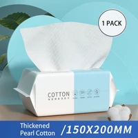 110 sheets disposable face towel cleansing cotton tissue soft thickened dry wipe reusable makeup remover towel pads for skincare
