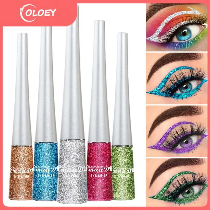 

Glitter Eyeliner Eyeshadow Brighten Sparkling Eyes Fast Quick Dry Colorful Shiny Eye Liner Non Easy Smudge Eyeliner 16 Colors