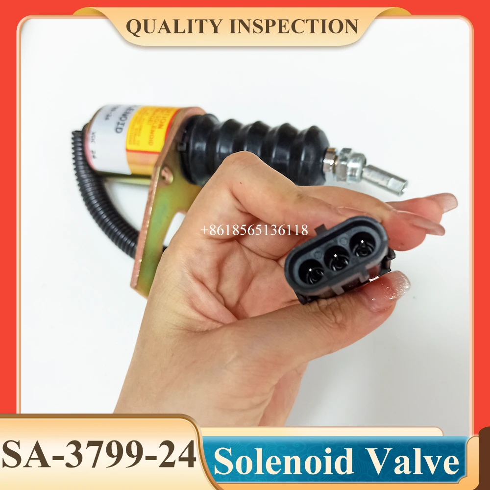 SA-3799-24 Электромагнитный клапан отключения подачи топлива 24 В установленный