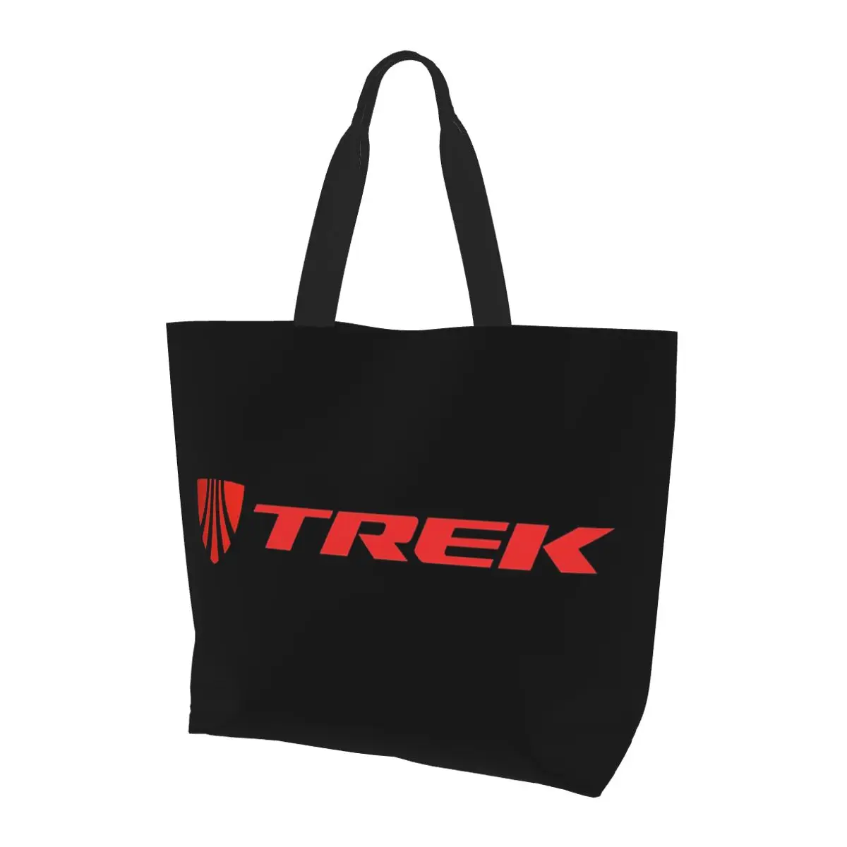 Фото Сумка-тоут с логотипом Trek Bike, холщовая сумка на плечо большой вместимости, продуктовая сумка для покупок для женщин №4
