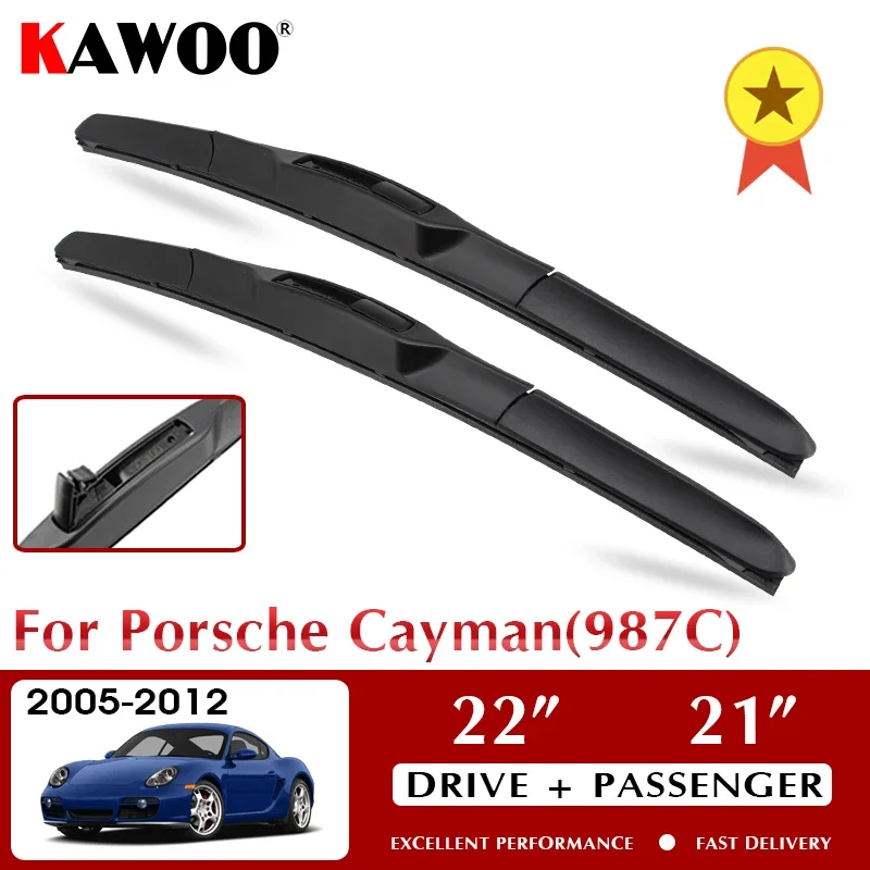 KAWOO Щетка стеклоочистителя автомобиля для Porsche Cayman (987C) 2005-2012 Лобовое стекло