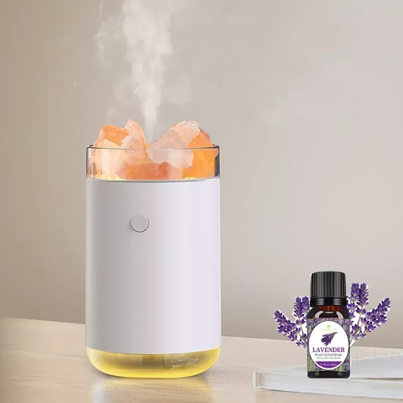 

NEW2023 New in Salt Stone Air Humidifier Portable Wireless Aromatherapy Essential Oil Ultrasonic Diffuser with LED Lamp For Hom