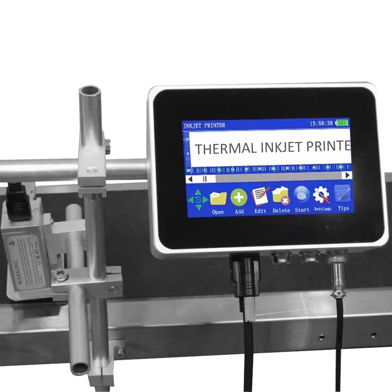 

Multi Language Touch Screen Continuous Sutomatic Expiry Date Online TIJ Inkjet Printer Printing Machine