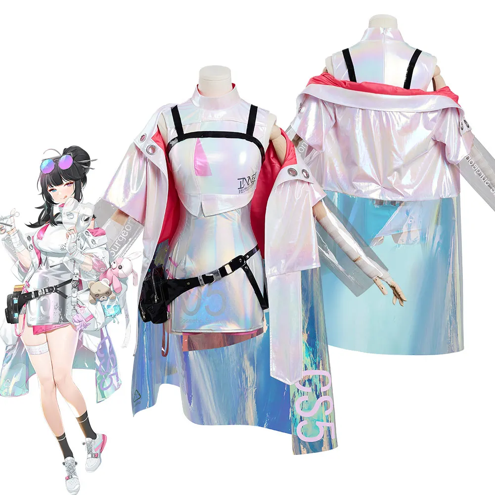 

AnimeGame Project Neural Cloud Cosplay Costume Vee Dress Outfits Halloween Carnival SuitCustom Made