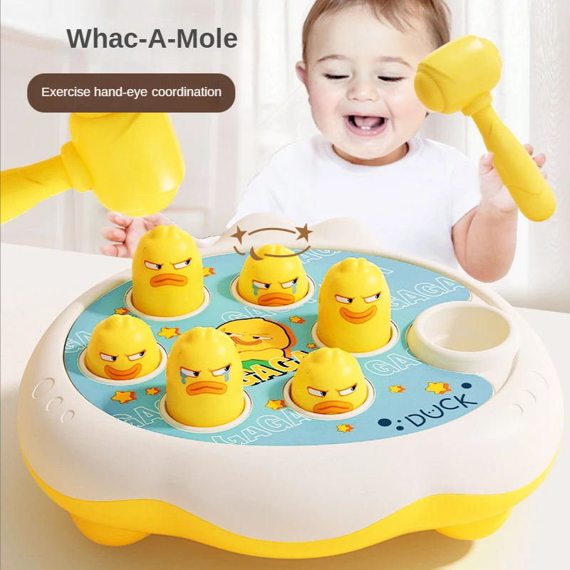 

Cartoon Whac-A-Mole Montessori Baby Toys Toddler Educational Birthday Gift Animal Theme Knocking Game Parent Child Board Game