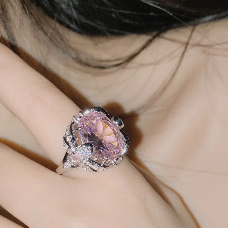 Высокое качество Роскошное кольцо MDLFES с бриллиантами в стиле муасса и