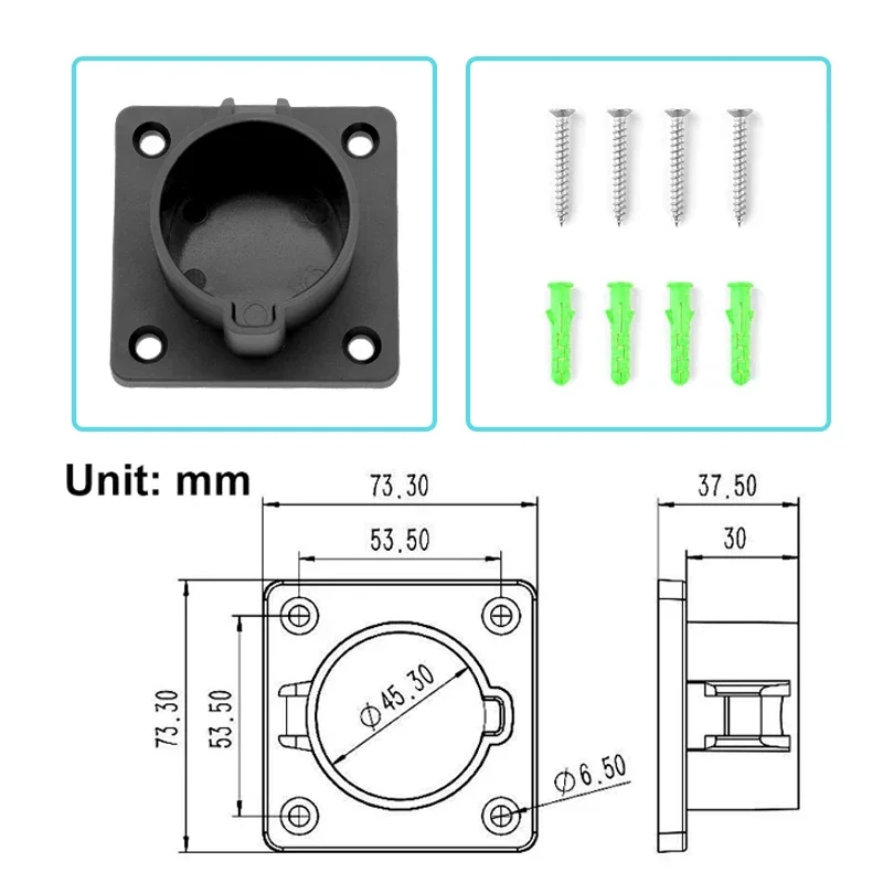 

Держатель зарядного устройства для электромобилей, кобура, док-станция для электромобиля, зарядный кабель типа 1, настенный монтаж для разъема SAE J1772, тип 1, зарядное устройство для электромобилей