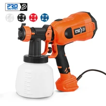 600W/750W Electric Spray Gun 4 Nozzle Sizes 1000ml/1200ml HVLP Household Paint Sprayer Flow Control Easy Spraying by PROSTORMER