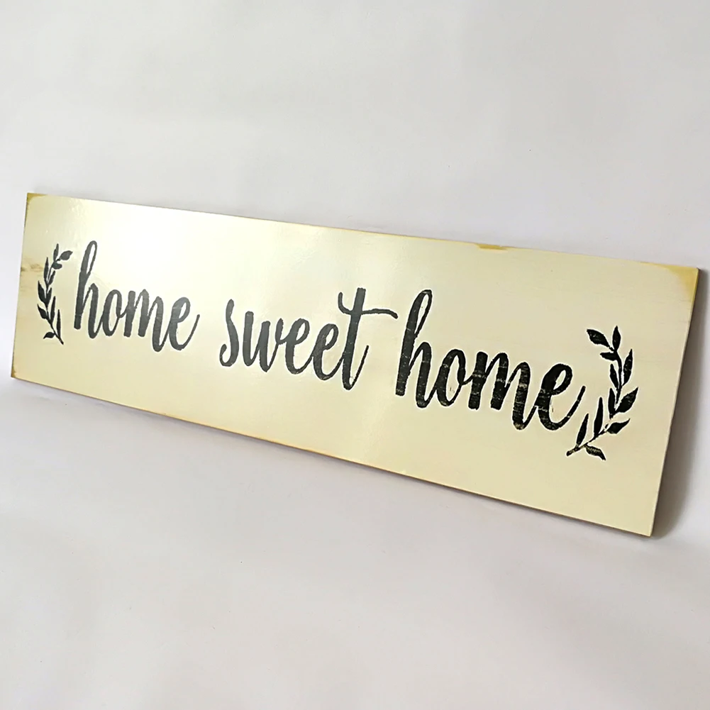 

Настенный деревенский подарок на новоселье прямоугольный домашний декор «сделай сам» прочный буквенный узор практичная дверь деревянный ...