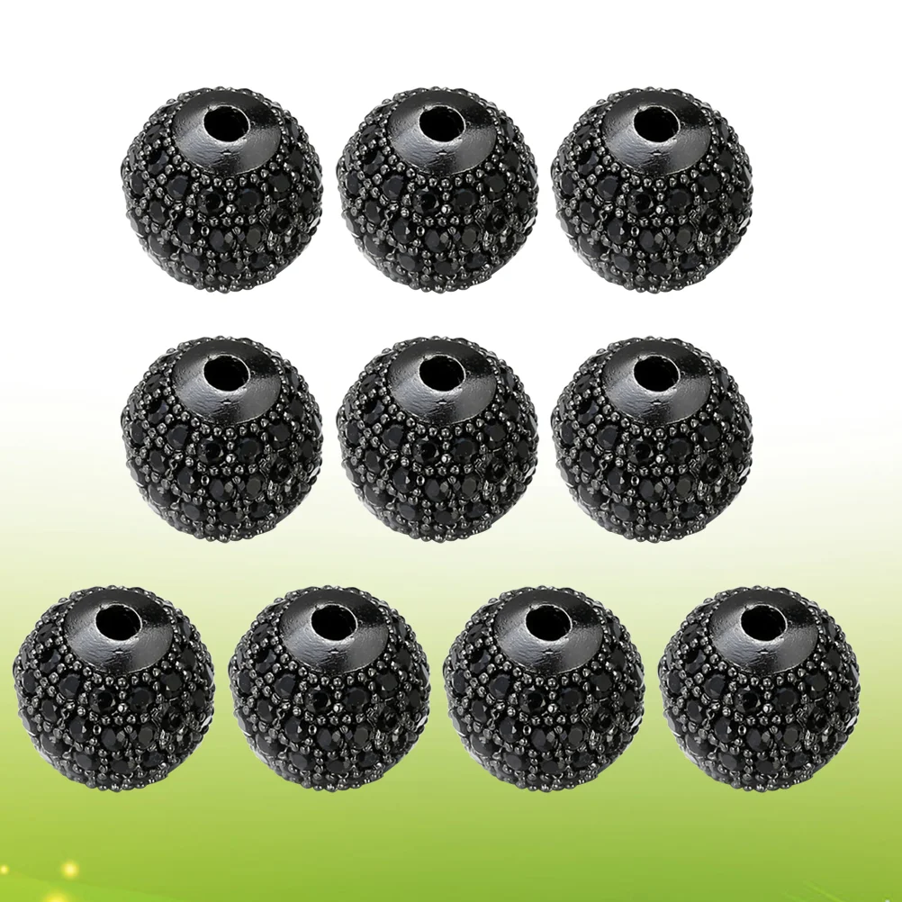 

10 шт., бусины из страз