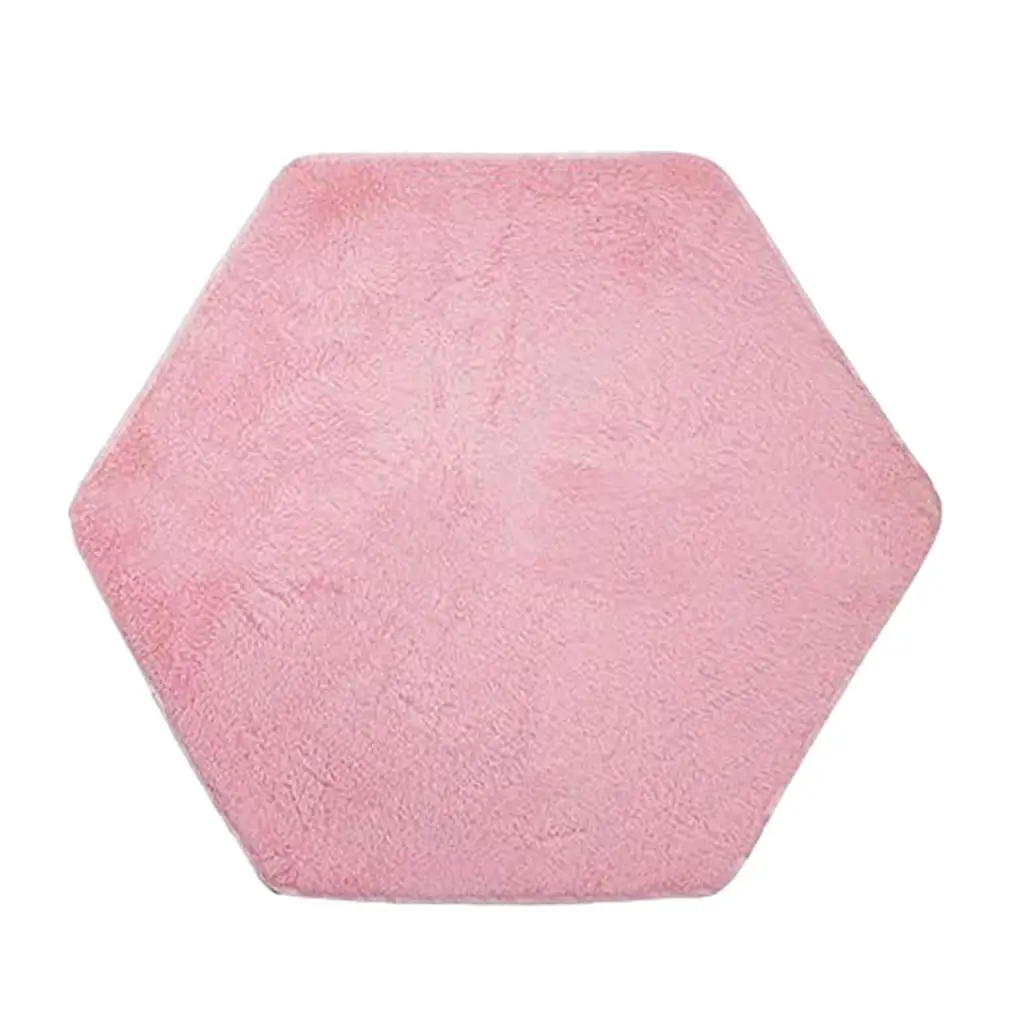 

Kids Indoor Castle Tent Hexagonal Carpet Floor Activity Plush Cushion Pink