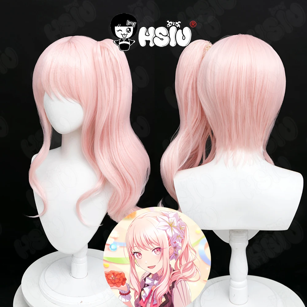 

Akiyama Mizuki Cosplay Wig Project Sekai Colorful Stage! feat Cosplay HSIU Orange pink ponytail short hair Synthetic Wig+Wig Cap