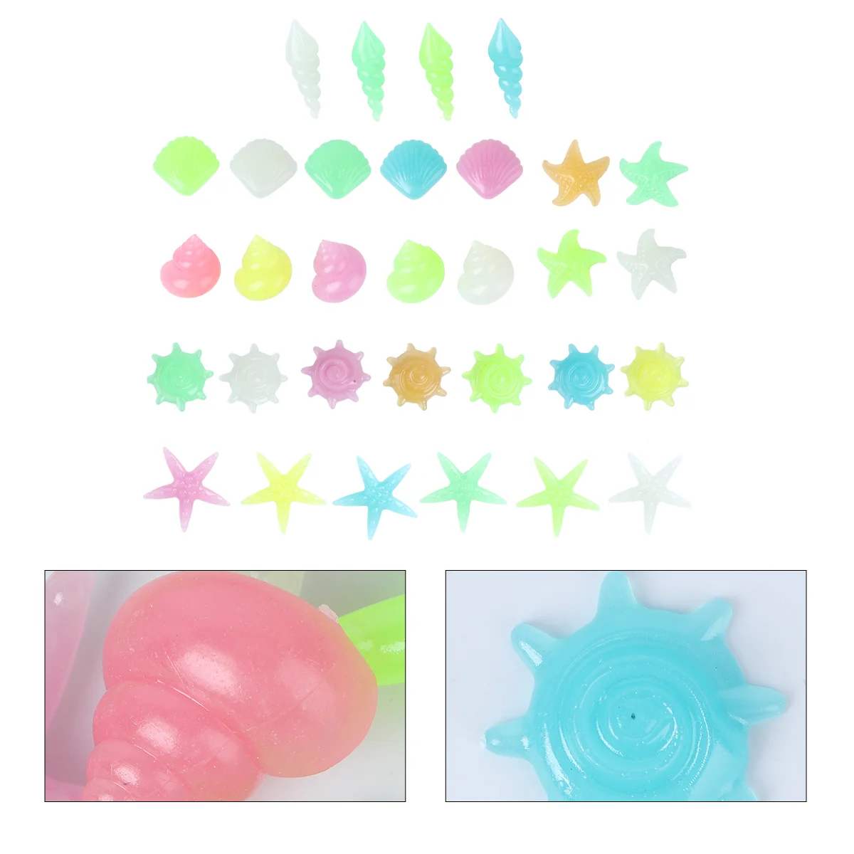 

70 pcs Glow Fish Rocks Luminous Gravels Fish Tank Gravel Decorative Pebbles Aquarium Luminous Pebbles