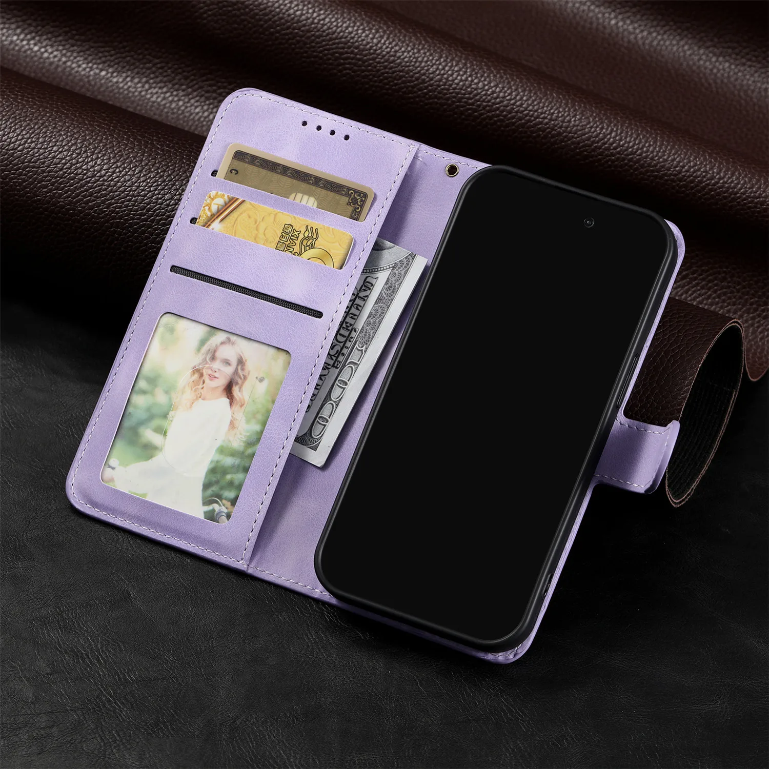 Кожаный флип-чехол для iPhone 16 15 14 Plus 13 Mini 11 12 Pro MAX X XS XR 6 6S 7 8 SE 2020 2022