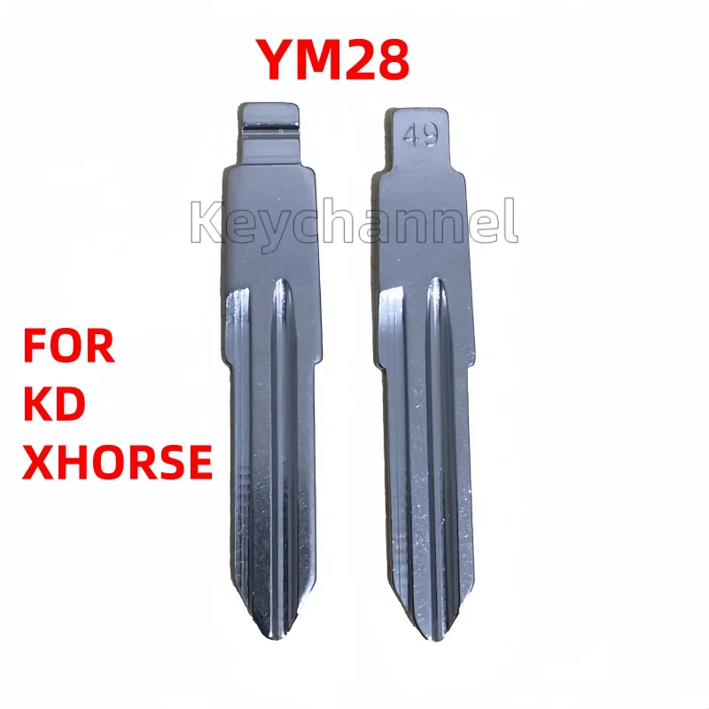 

Keyychannel 10 шт. YM28 HU46 Заготовка для автомобильного ключа Универсальный металлический дистанционный ключ Лезвие KD Заготовка для KEYDIY VVDI Xhorse Пульт дистанционного управления для Opel