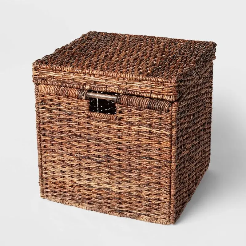 

Тканый складной куб Abaca коричневого цвета