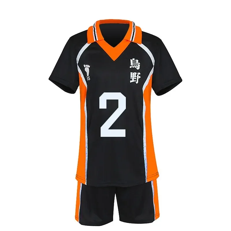 Аниме Haikyuu костюмы для косплея Karasuno школьный волейбольный клуб Hinata Shouyou Kageyama Tobio