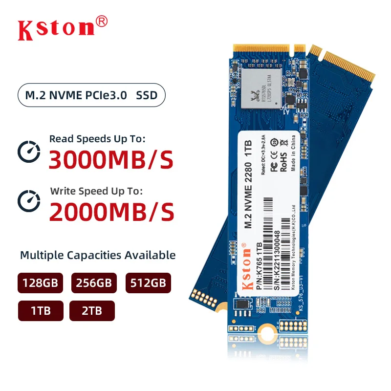 Внутренний жесткий диск Kston M.2 PCIE NVMe SSD 128 ГБ 256 ГБ 512 ГБ 1 ТБ