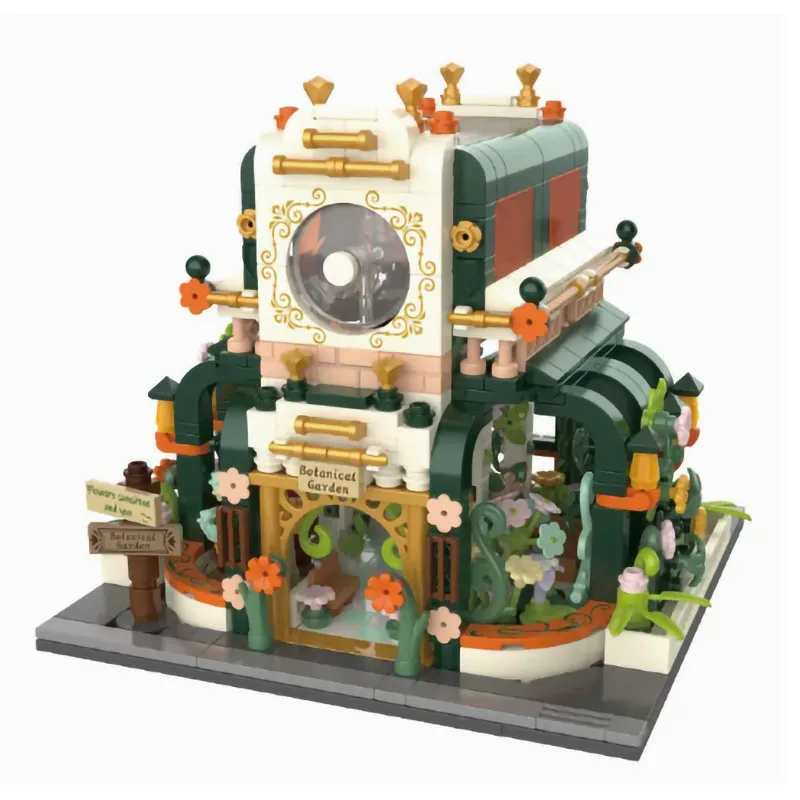 

Сборный строительный блок, Цветочный дом, ботанический сад, классический набор, дисплей для взрослых, Сборная модель, Детский пазл, подарок, сувенир