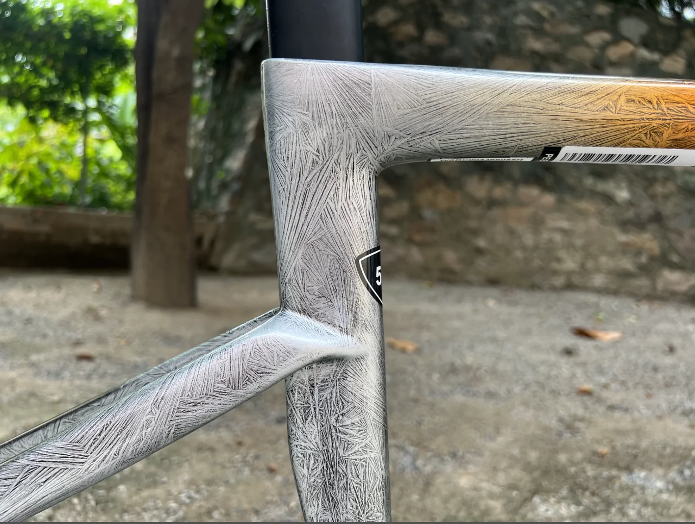 

2022 road performance frame with straight handlebar mold carbon disc road bicycle custom S-W logo thru axle front 100*12mm rear